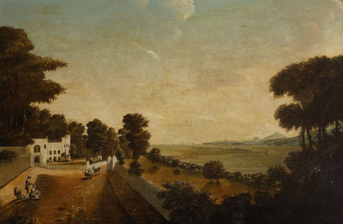 VIEW OF CLONTARF CASTLE, 1805 by Thomas Snagg (1746-1812) at Whyte's Auctions