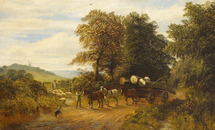 A SURREY LANE by Alfred Augustus Glendening Junior sold for �2,800 at Whyte's Auctions