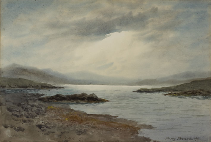 TWELVE BENS, CONNEMARA, 1911 by William Percy French (1854-1920) at Whyte's Auctions