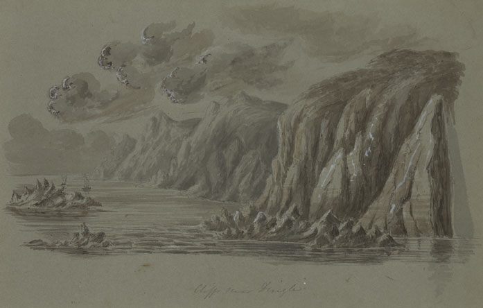CLIFFS NEAR DINGLE and VENTRY (A PAIR) at Whyte's Auctions