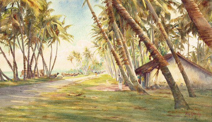 COAST SCENE CEYLON (SRI LANKA) by Henry George Gandy DSO OBE (1879-1950) DSO OBE (1879-1950) at Whyte's Auctions