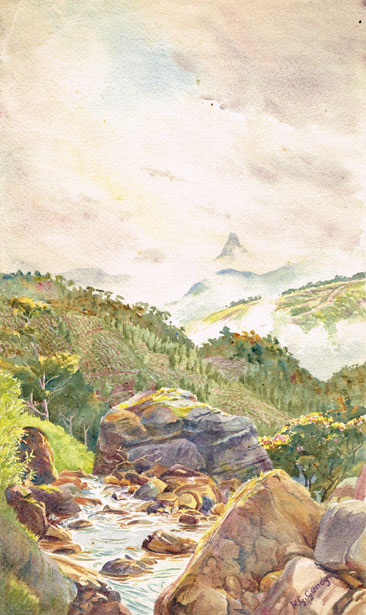 ADAM'S PEAK CEYLON (SRI LANKA) FROM YARTMORE ESTATE by Henry George Gandy sold for �440 at Whyte's Auctions