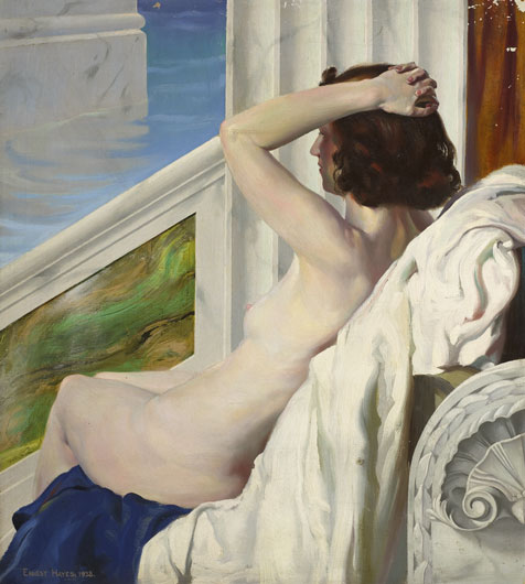 NUDE, 1938 by Ernest Columba Hayes RHA (1914-1978) at Whyte's Auctions