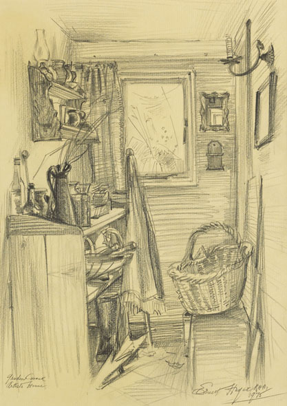 GARDEN CORNER, ARTIST'S HOME, 1975 by Ernest Columba Hayes RHA (1914-1978) at Whyte's Auctions