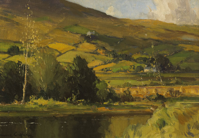 EARLY AUTUMN, GLENDUN, COUNTY ANTRIM by Maurice Canning Wilks RUA ARHA (1910-1984) at Whyte's Auctions