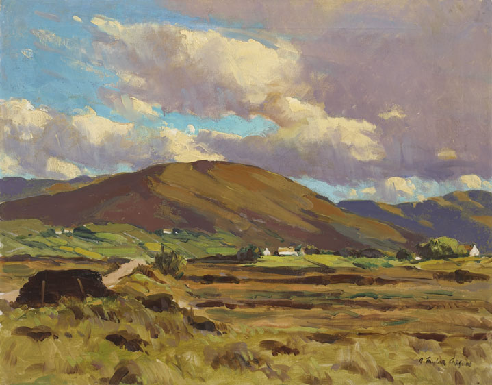 LANDSCAPE WITH COTTAGES by Robert Taylor Carson HRUA (1919-2008) at Whyte's Auctions