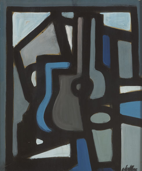 CUBIST STILL LIFE: BLUE by Markey Robinson (1918-1999) at Whyte's Auctions