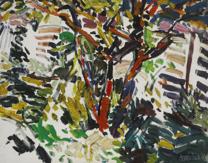 FOREST SCENE, 1990 by Stephen Cullen (b.1959) at Whyte's Auctions