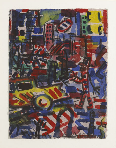 N.Y. - N.Y. I, 1993 by Michael Cullen RHA (b.1946) at Whyte's Auctions