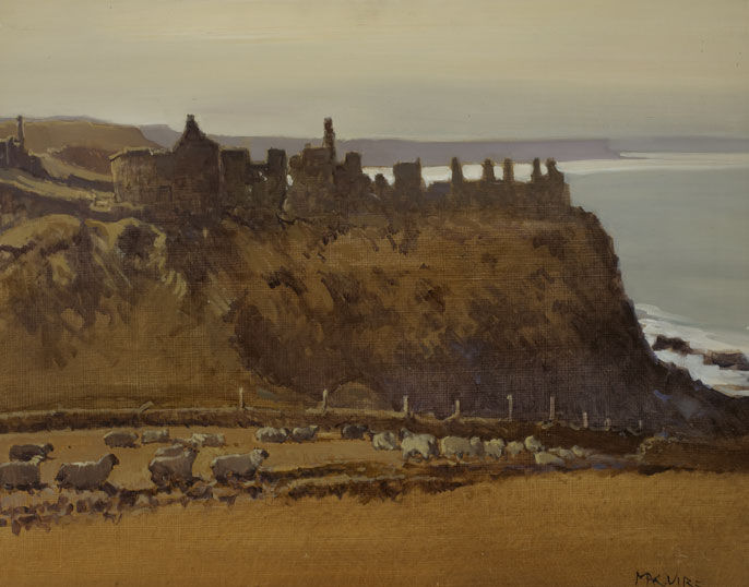 DUNLUCE CASTLE, COUNTY ANTRIM by Cecil Maguire RHA RUA (1930-2020) at Whyte's Auctions