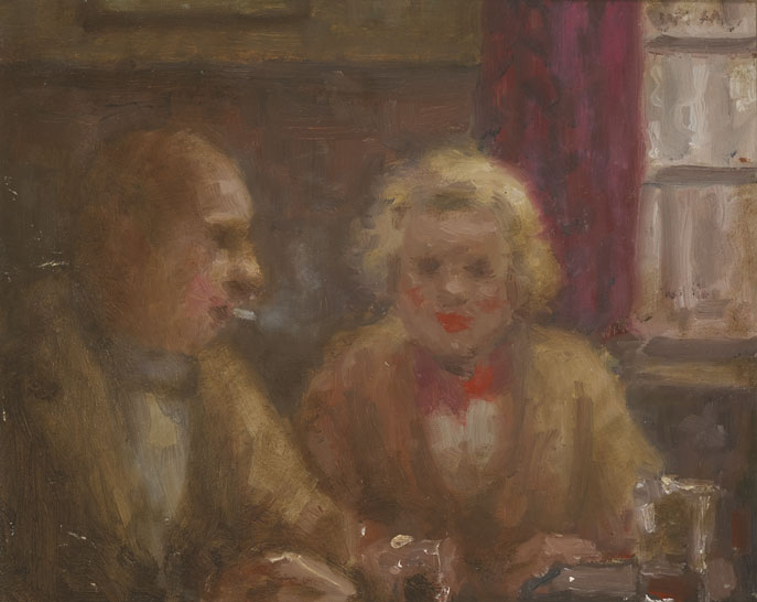 COUPLE IN A PUB by William Mason (1906-2002) at Whyte's Auctions