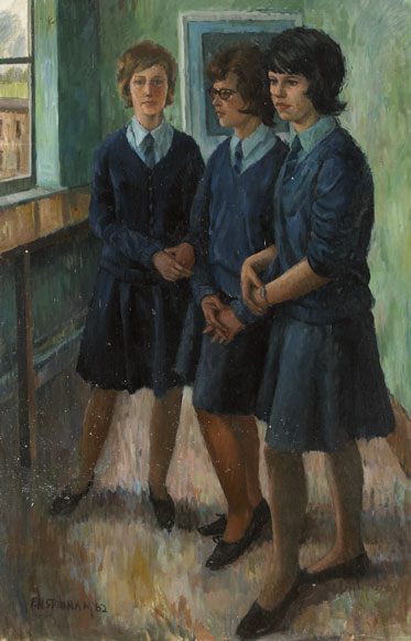 PUPILS AT ERITH SCHOOL, KENT, 1962 by Frederick Henry Stonham FRSA (1924-2003) at Whyte's Auctions