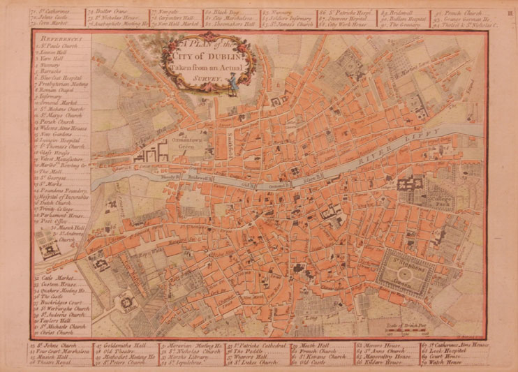 1771: Andrews' plan of the City of Dublin at Whyte's Auctions