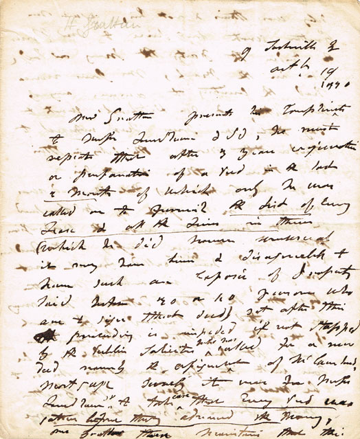 1791 (October 19) Henry Grattan handwritten and signed letter at Whyte's Auctions