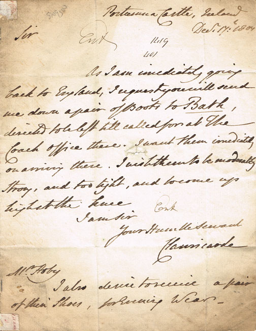 18th-20th Century: Collection of letters with signatures of Irish historical figures including at Whyte's Auctions