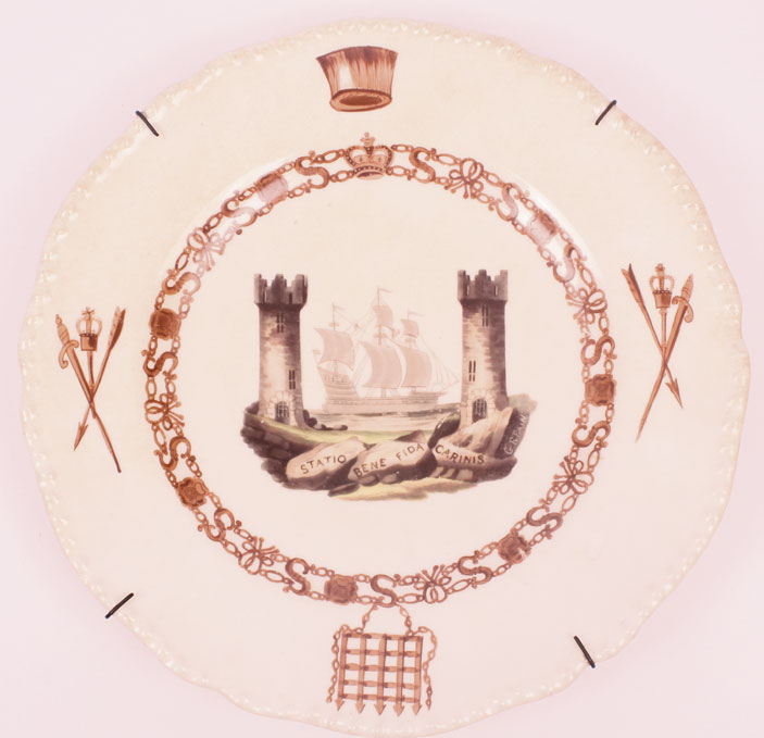 19th Century: Cork City Dinner Service hand painted plate at Whyte's Auctions