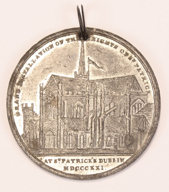 1821: George IV - Grand Installation of The Knights of Saint Patrick medal at Whyte's Auctions