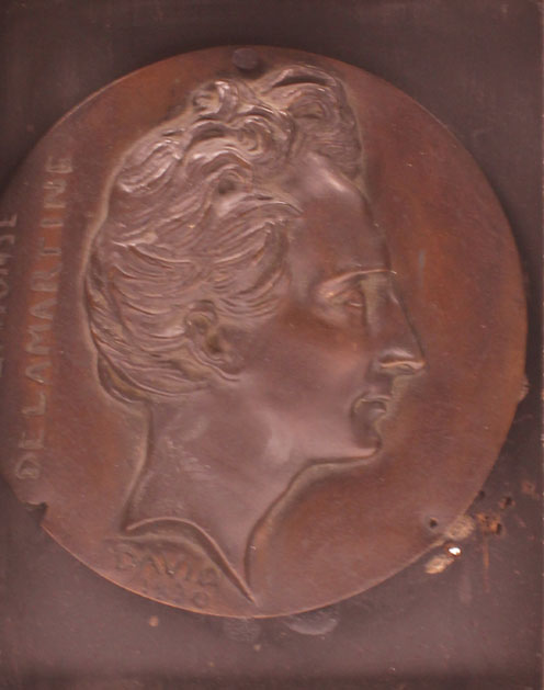 1830: Alphonse de Lamartine portrait medallion from the library of Richard Robert Madden at Whyte's Auctions
