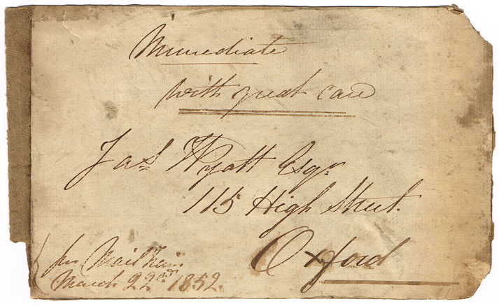 19th-20th Century: Mixed ephemera collection including 1852 Mayor of Oxford signature at Whyte's Auctions
