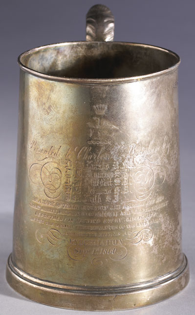 1860: Knockmahon Mine strike Waterford presentation tankard at Whyte's Auctions