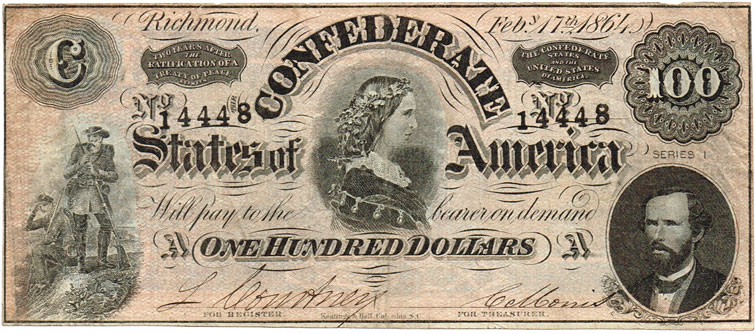 1861-5: American Civil War banknotes including Confederate States issues at Whyte's Auctions