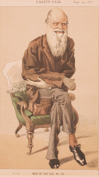 1871: Charles Darwin Vanity Fair print at Whyte's Auctions