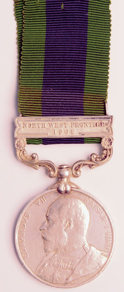 1908: Indian General Service Medal to Sjt. G. Lane Royal Munster Fusiliers Gallipoli landings casualty at Whyte's Auctions