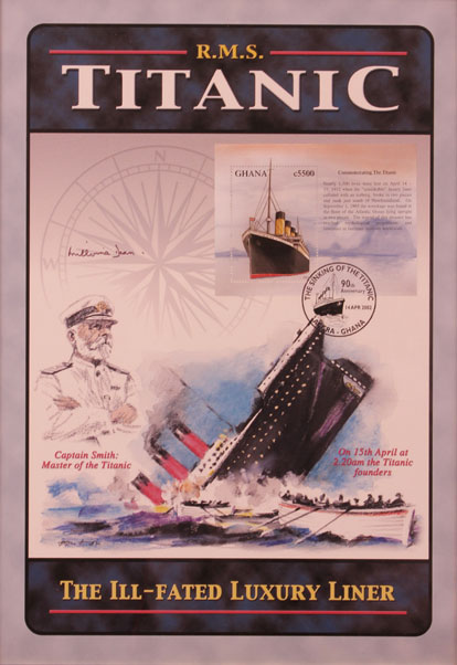 2002 (14 April) Titanic first day cover signed by Millvina Dean at Whyte's Auctions