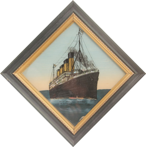 1912 (15 April) Titanic reverse glass painting at Whyte's Auctions