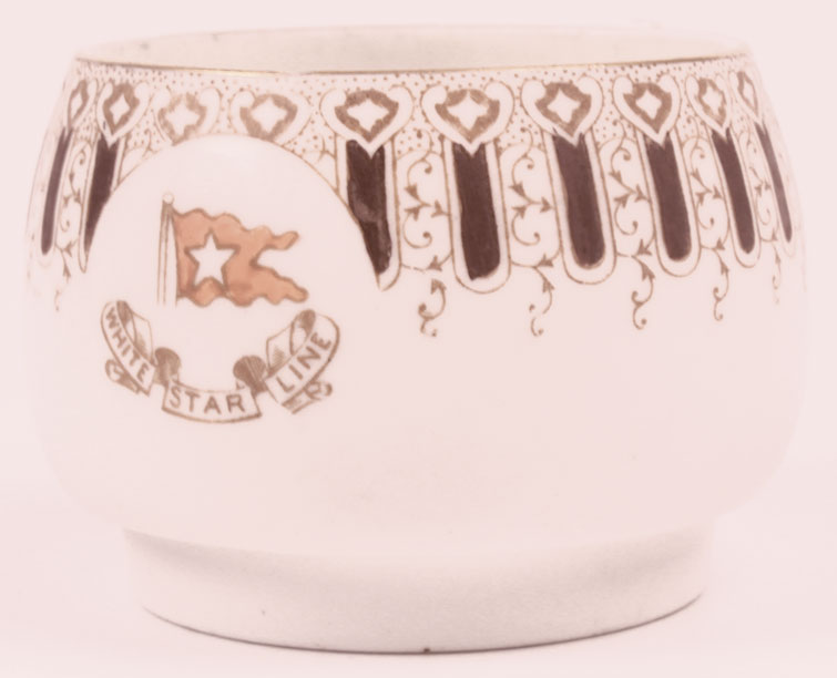 circa 1910: White Star Line 'wisteria' pattern tea cup at Whyte's Auctions
