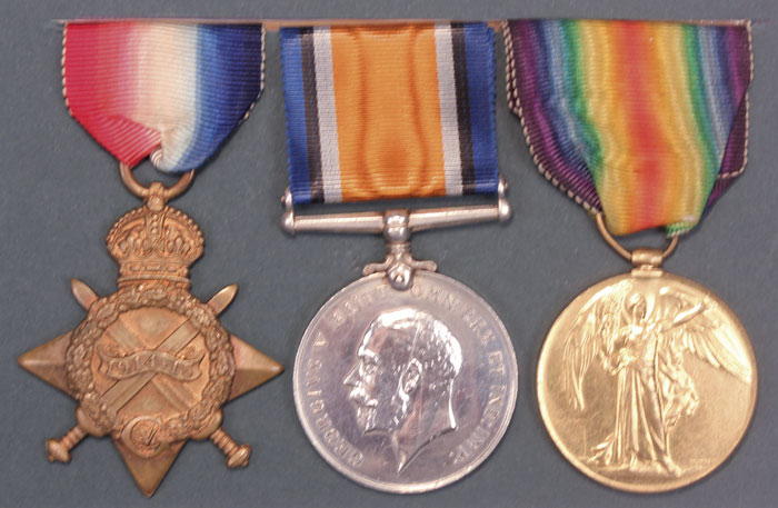 Extremely scarce 1914-15 Trio awarded to Pte V. J. MacMullen South Irish Horse killed in action at Whyte's Auctions
