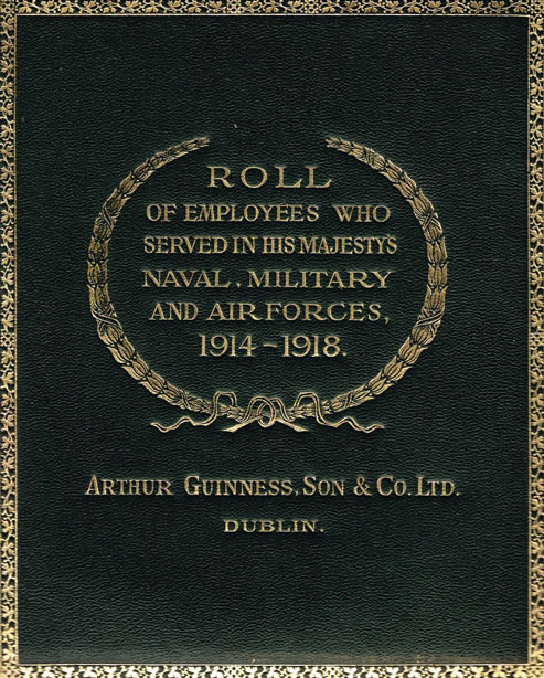 1914-1918: Guinness Great War Roll of Honour at Whyte's Auctions