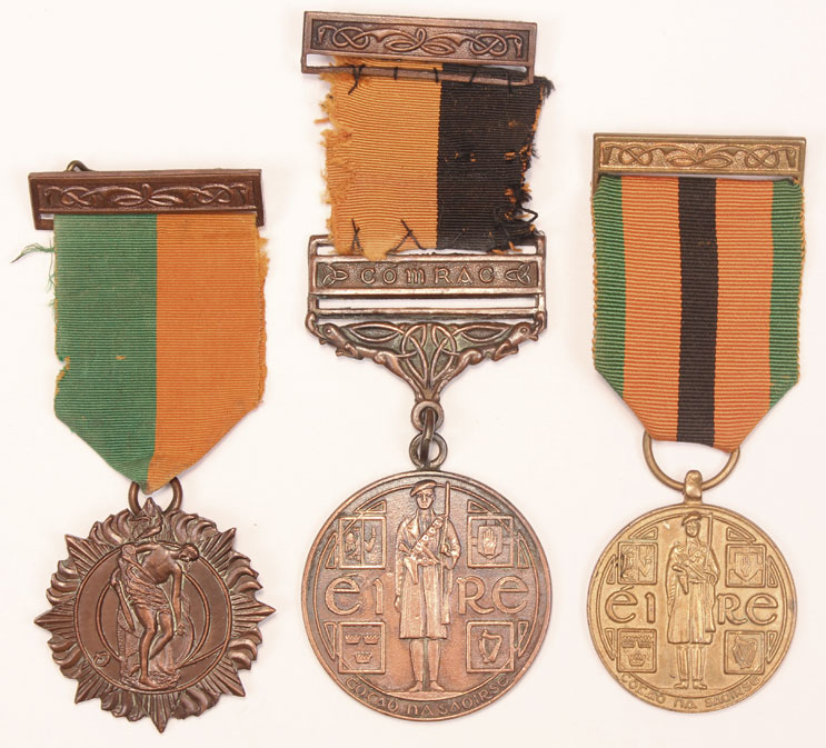 1916-1921: 1916 Medal, War of Independence Medal and 1971 Medal to Patrick Connolly of Galway at Whyte's Auctions