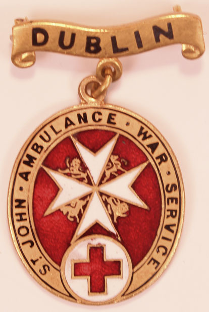 1916 Rising: St. John's Ambulance Association Dublin War Service Badge at Whyte's Auctions