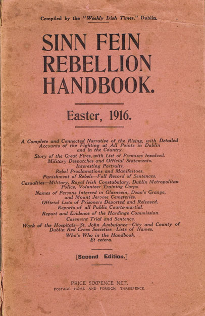 1916: Sinn Fein Rebellion Handbook second "Easter 1916" edition
 at Whyte's Auctions