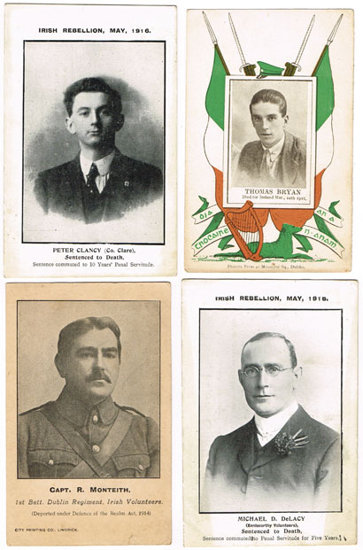 1916 Rising and War of Independence leaders and martyrs postcards collection at Whyte's Auctions