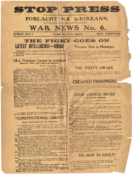 1916-22: Irish political handbills and publications including Poblacht na hEireann War News at Whyte's Auctions