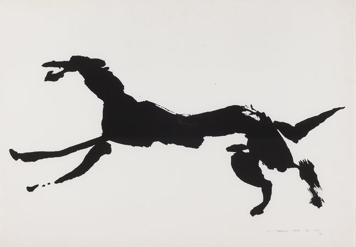 THE TIN. LEAPING WOLFHOUND, 1969 by Louis le Brocquy HRHA (1916-2012) at Whyte's Auctions