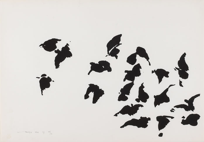 THE TIN. A FLOCK OF BIRDS, 1969 by Louis le Brocquy HRHA (1916-2012) at Whyte's Auctions