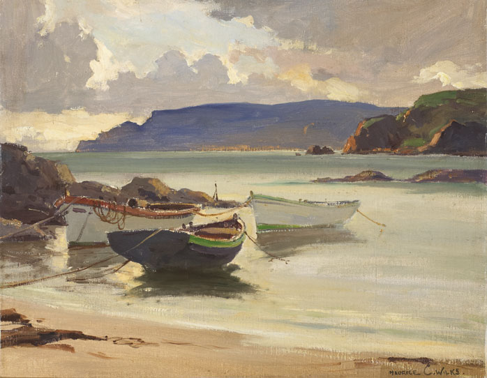 EVENING, ROCKPORT, CUSHENDUN, COUNTY ANTRIM by Maurice Canning Wilks sold for 2,000 at Whyte's Auctions