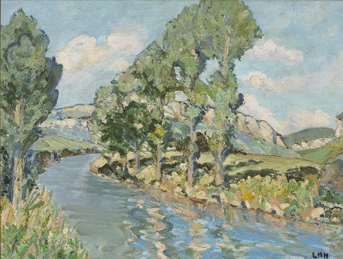 RIVERSIDE LANDSCAPE by Letitia Marion Hamilton sold for 7,200 at Whyte's Auctions