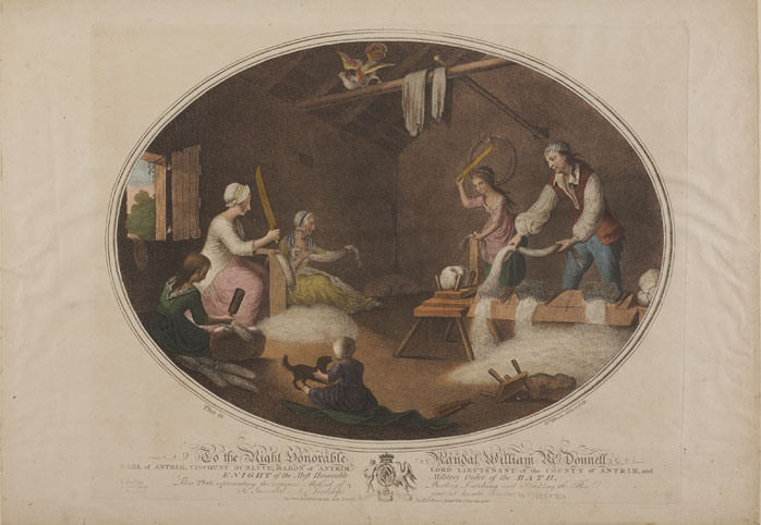 SET OF TWELVE PRINTS ILLUSTRATING THE IRISH LINEN INDUSTRY, 1791 by William Hincks (fl.1773-1797) at Whyte's Auctions