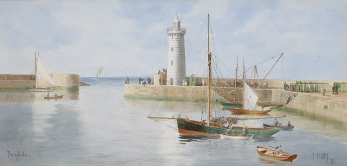DONAGHADEE HARBOUR, COUNTY DOWN, 1921 by Joseph William Carey RUA (1859-1937) at Whyte's Auctions