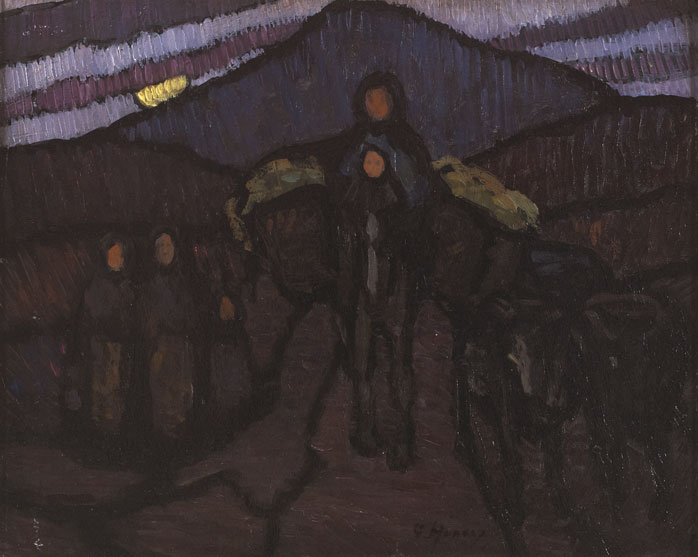 BRINGING IN THE TURF, 1915 by Grace Henry sold for 2,400 at Whyte's Auctions