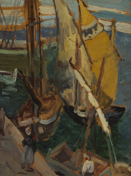 HARBOUR SCENE, CHIOGGIA by Grace Henry sold for �3,600 at Whyte's Auctions