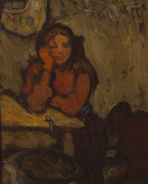 YOUNG SCHOOL GIRL by Grace Henry HRHA (1868-1953) at Whyte's Auctions