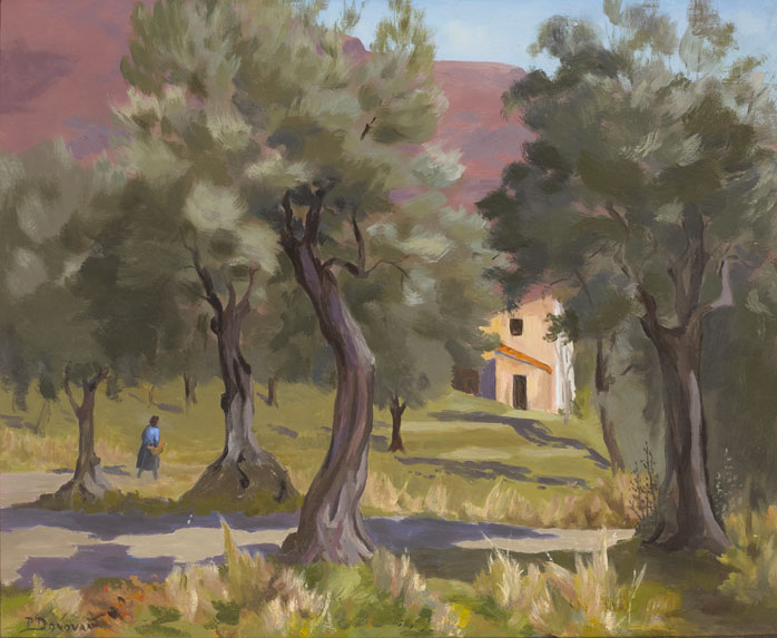 HOUSE AMONG THE OLIVE GROVES, PROVENCE by Phoebe Donovan (1902-1998) at Whyte's Auctions