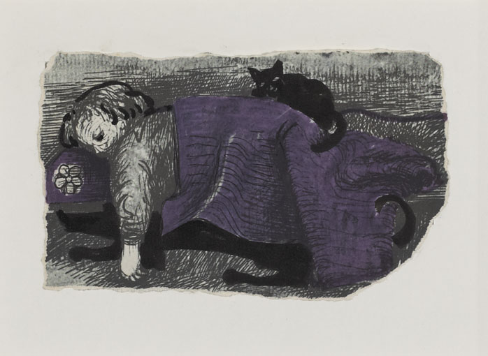 BOY WITH CAT by Gerard Dillon (1916-1971) at Whyte's Auctions