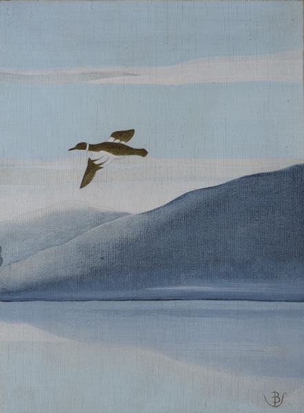 WILD DUCK OVER CARAGH LAKE, KERRY by Pauline Bewick RHA (1935-2022) at Whyte's Auctions