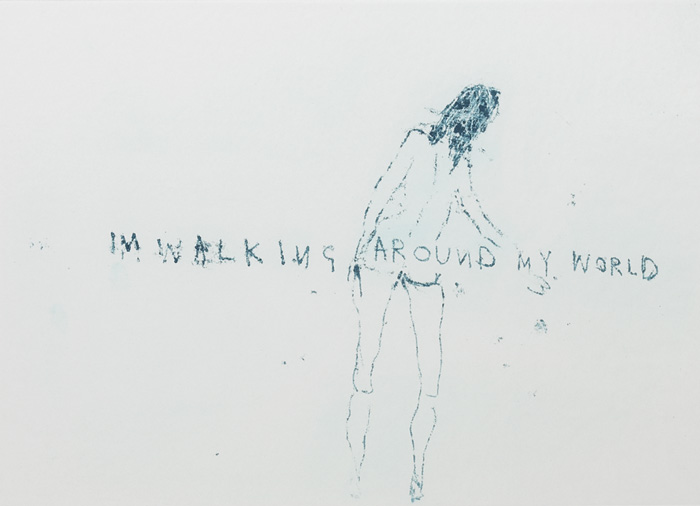 I'M WALKING AROUND MY WORLD, 2011 by Tracey Emin CBE RA (b.1963) at Whyte's Auctions